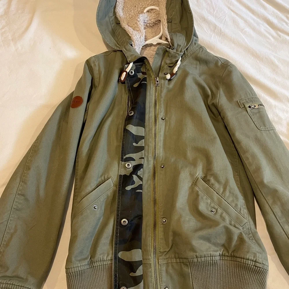 Army green Roxy jacket - Picture 4 of 7